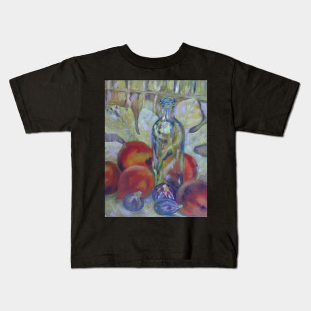 Empty bottle and fruit Kids T-Shirt by iragrit